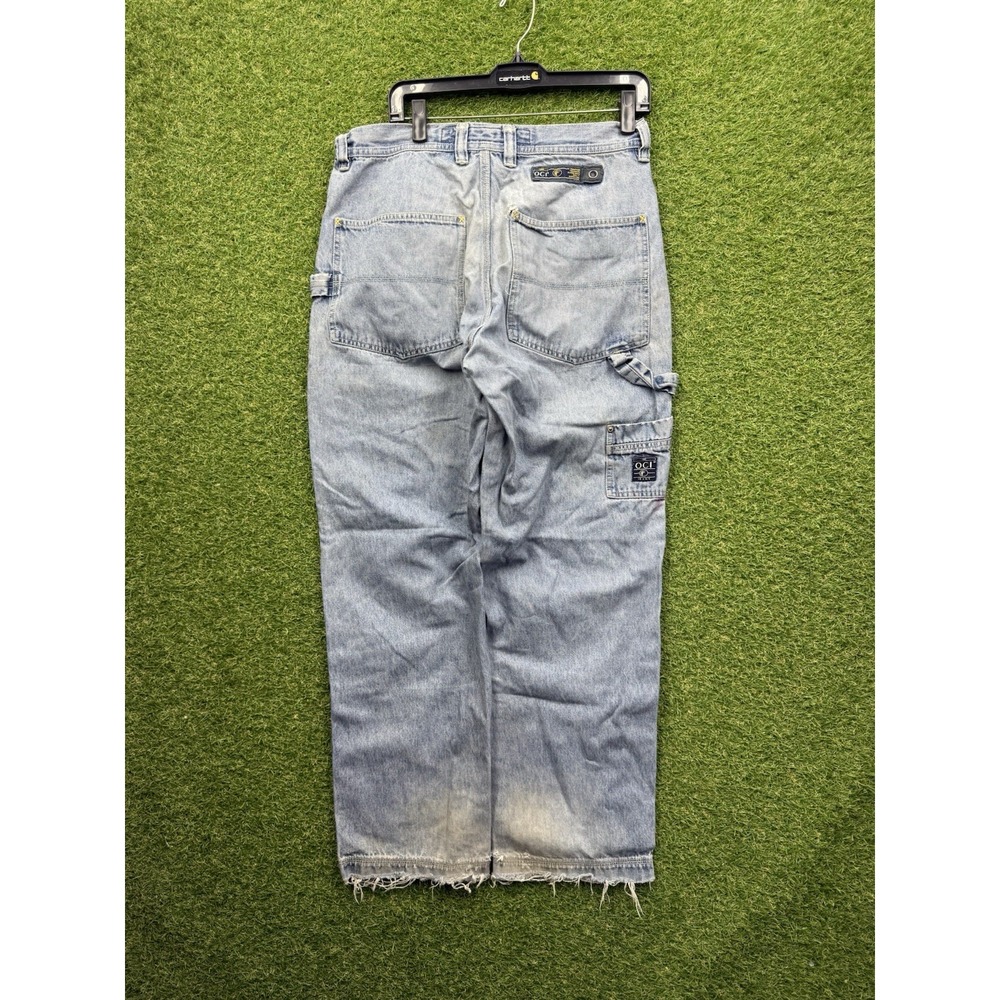 Vintage OCI Jeans Size 32x32 Light Wash Loose Fit Baggy Distressed Skate Y2K